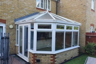 Before conservatory roof victorian
