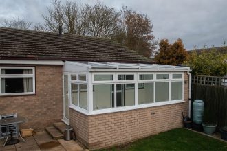 Lean to cosy roof conversion conservatory