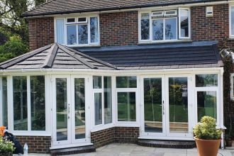 P shaped conservatory conversion