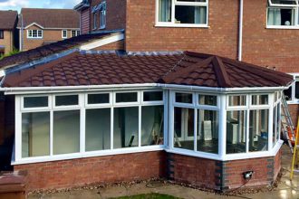 P shaped conservatory new
